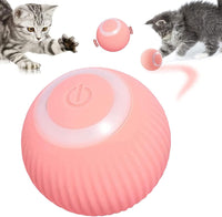 Bola de juguete interactivo para gatos rosa