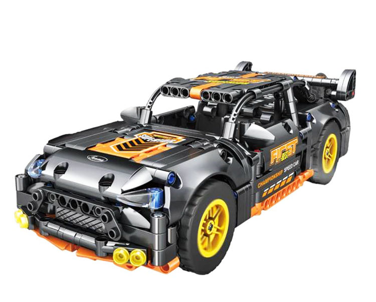 Juguete de bloques de construcción de coche deportivo V12-GT, maqueta de coche a escala 1:14, kit de construcción de carreras para niños y adolescentes