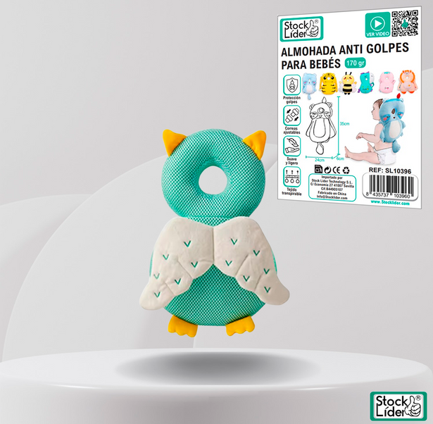 Almohada anti golpes para bebés